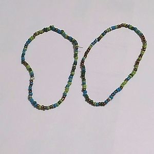 Two beaded bracelets
